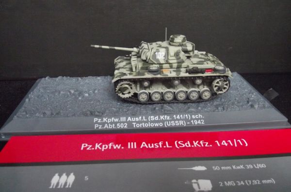 1/72 Die Cast Metal Pz.Kpfw III Ausf. L (Sd.Kfz. 141/1)