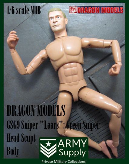 1/6 72019 Dragon GSG9 Sniper Laars Figure w Head Sculpt